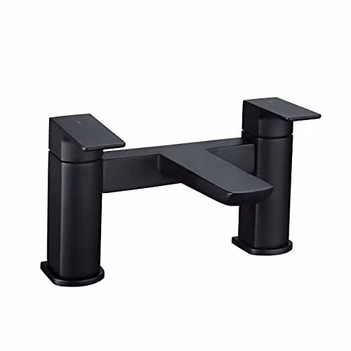 Nes Home Keninton Two-Handle Bath Filler Tap in Matt Black – 2