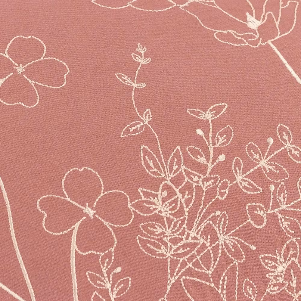 Riva Home Wylder Mae Decorative Floral Cushion with Cotton Ruffle Trim, Petrol and Pink, W: 50 cm, H: 35 cm – 3