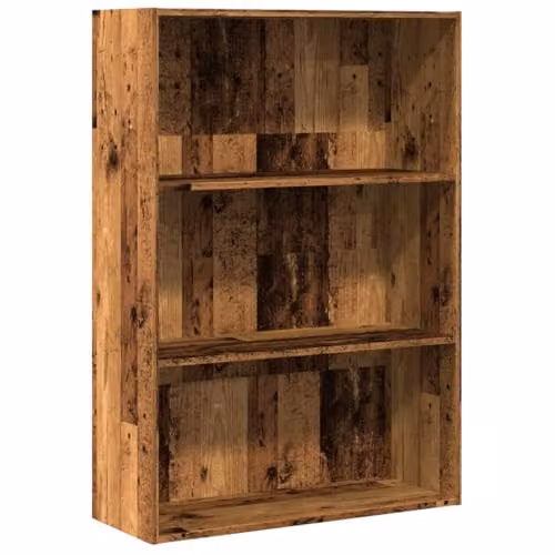 vidaXL Rustic Old Wood Bookcase in Brown, W/D/H: 80 x 30 x 114 cm
