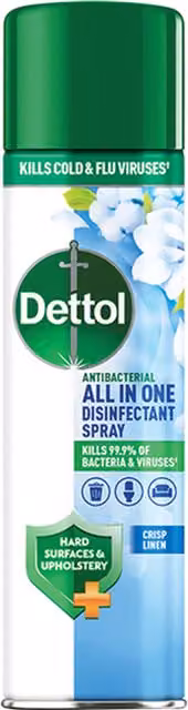 Dettol All In One Disinfectant Spray Crisp Linen Multicolour