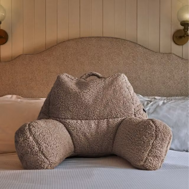 ICON Cuddle Cushion Set of 2, Round Fleece, Brown