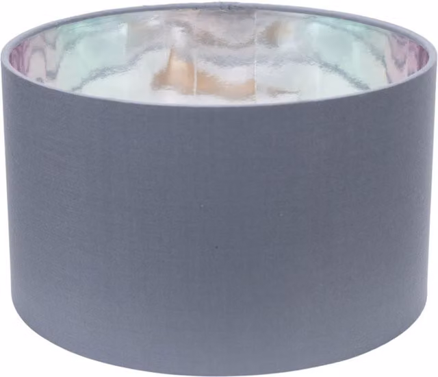 ValueLights Reni Small Metallic Inner Ceiling Lamp Shade in Grey and Chrome