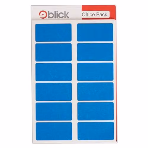 Blick Blue Self Adhesive Rectangular Paper Labels, 25mm x 50mm, 320 Pack – 1