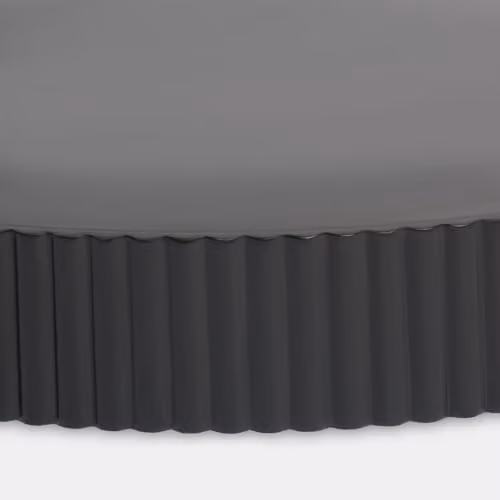 OHS Modern Ribbed Wooden Corner Shelf, Wall Mounted Storage Organizer in Black – 4