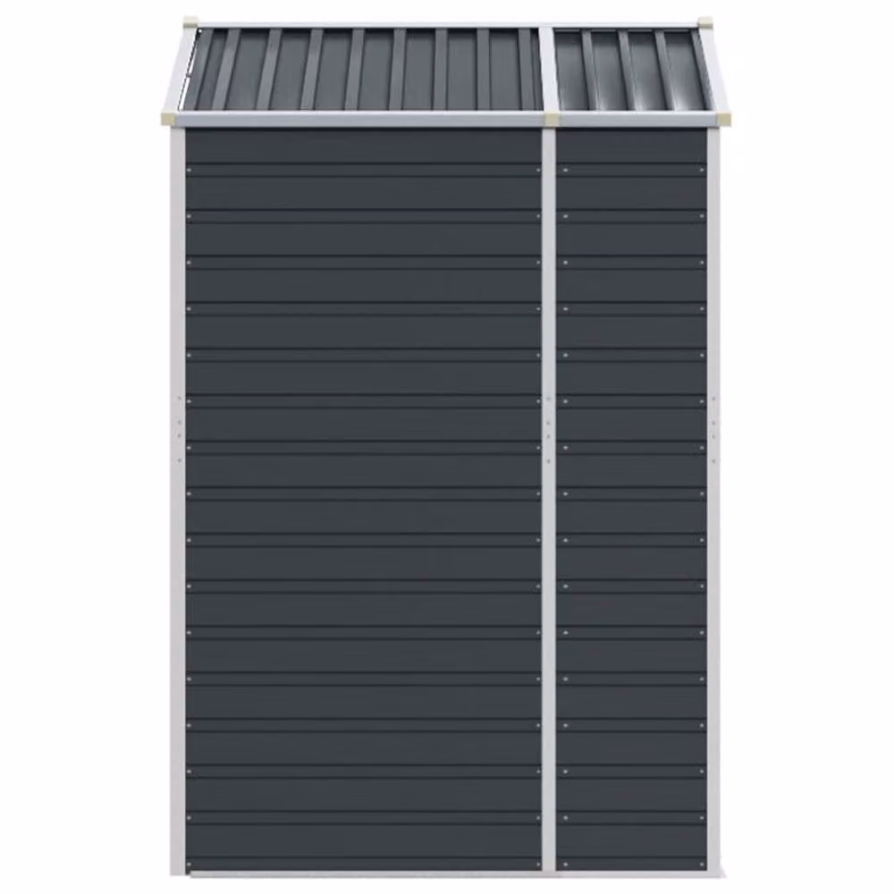 Berkfield Home Anthracite Galvanised Steel Garden Shed W/D/H: 191 x 130 x 198 cm – 3