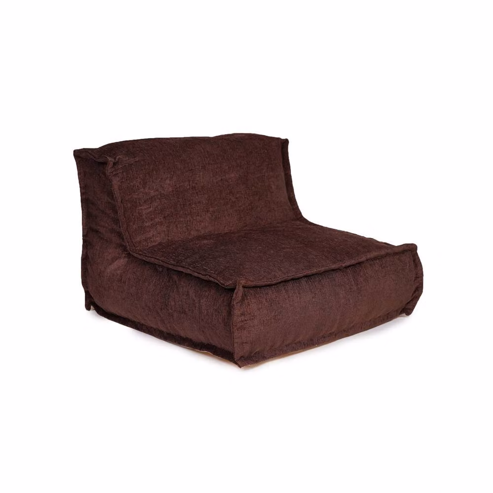Kaikoo Luxury Hand Quilt Lounger in Brown Chenille Fabric – 2