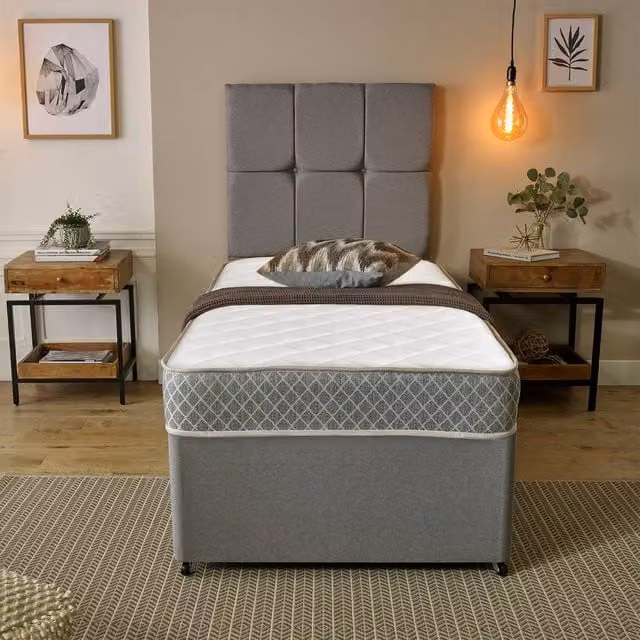 eXtreme Comfort Ltd Diamond Memory Foam and Spring Hybrid Mattress with Cooling Technology in White, EU King