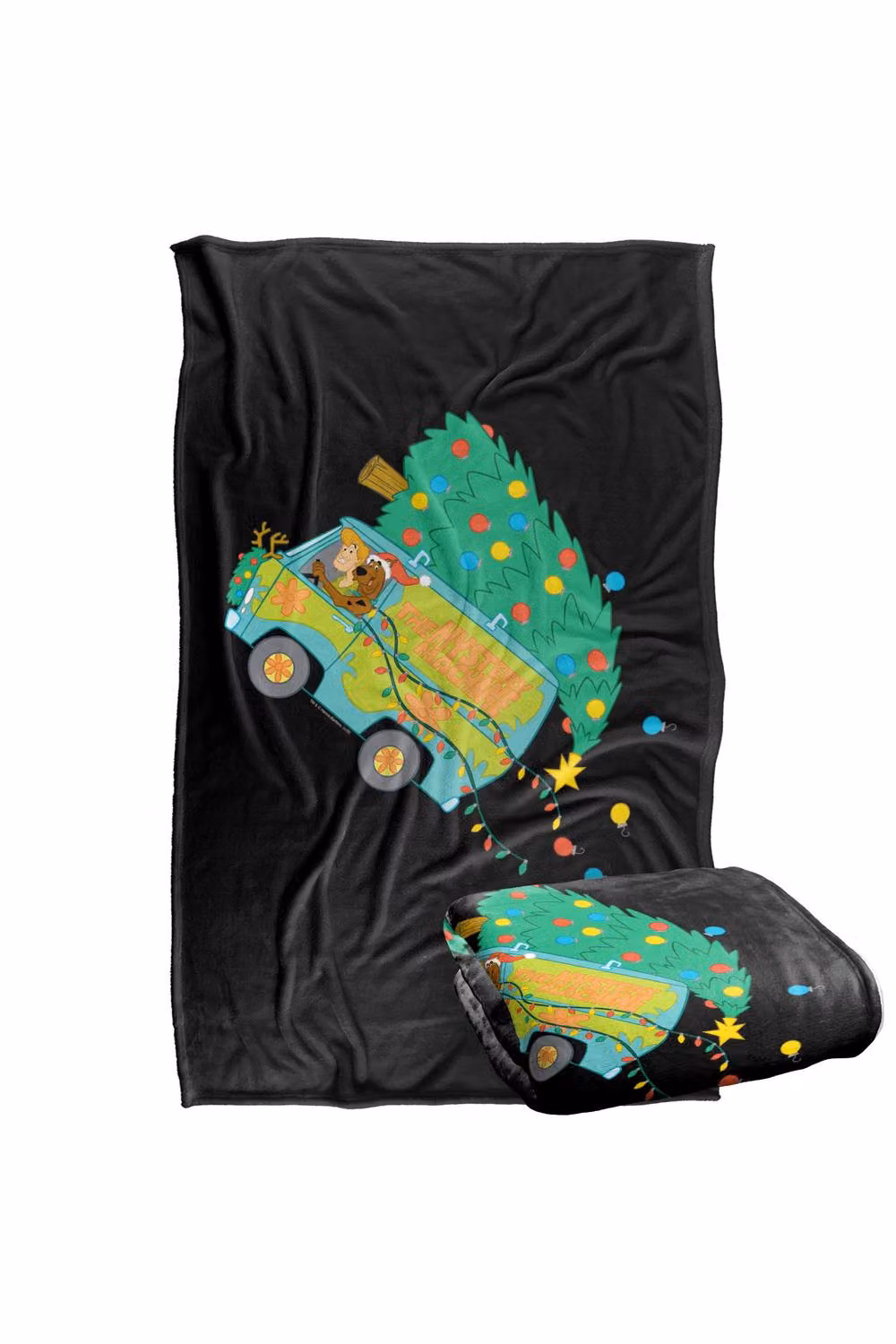Warner Bros. Scooby Doo Mystery Machine Christmas Super Soft Fleece Throw Blanket for Children, Multicolour, W: 127.0 cm x D: 152.4 cm – 7