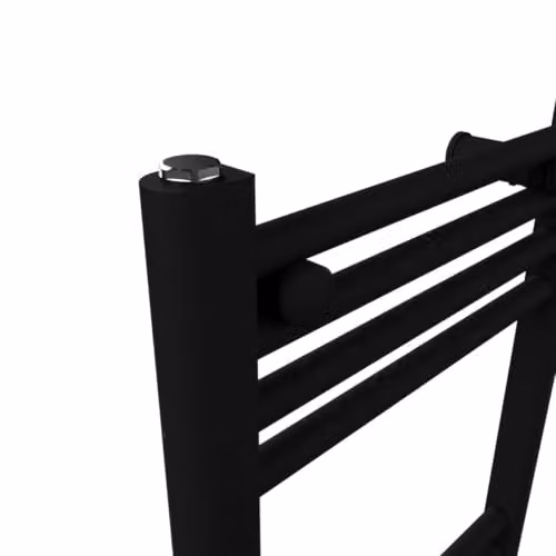 Lux Heat Black Metal Electric Ladder Towel Radiator H 120 cm x W 50 cm – 2