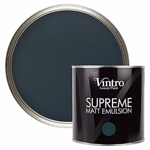 Vintro Luxury Matt Emulsion Multi Surface Paint in Lowry Grey, 2.5 L