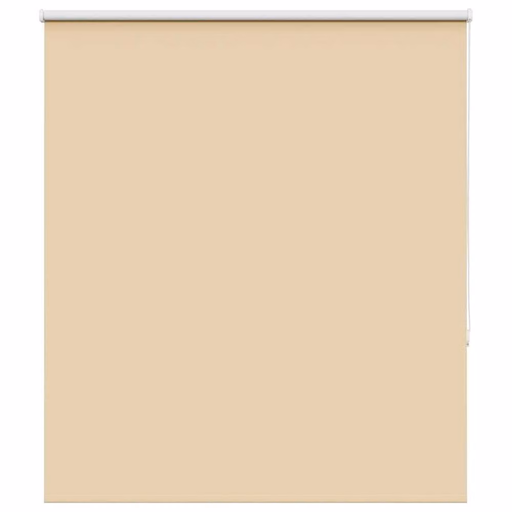 Berkfield Home Blackout Roller Blind in Beige Polyester, W: 120 cm, H: 150 cm