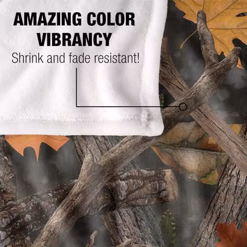 JQ Licensing James Piazza Hunters Camo Pattern Silky Touch Super Soft Fleece Throw Blanket, Multicolour, W: 91 cm, D: 147 cm – 3