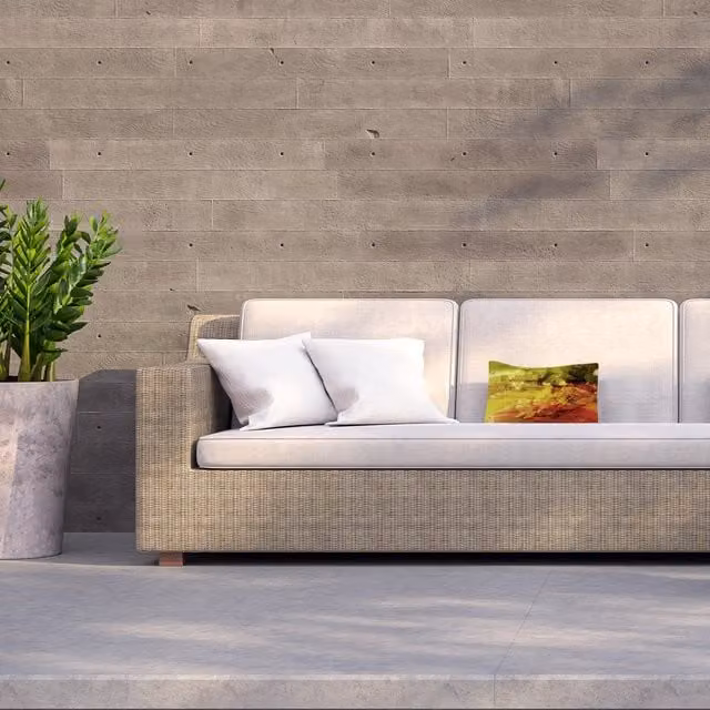 Benjamin Tate Design LTD Rectangular Rustic Floral Outdoor Cushion in Yellow