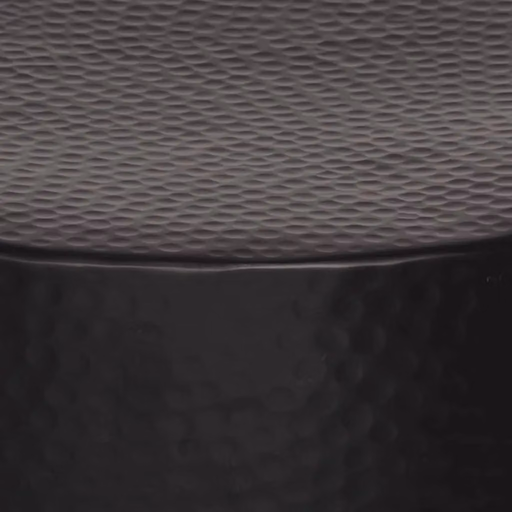 Berkfield Home Hammered Aluminium Coffee Table, Black, W: 50 cm, D: 30 cm, H: 30 cm – 3