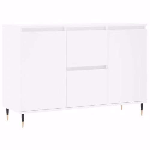 vidaXL Modern White Sideboard in Engineered Wood W/D/H: 101.5 x 35 x 70 cm