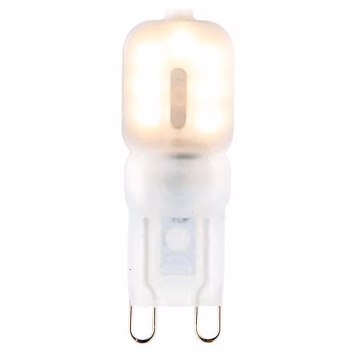 Loops 2.5W LED G9 Capsule Light Bulb, Warm White 3000K, 200 Lumen, White, 48 x 16 mm
