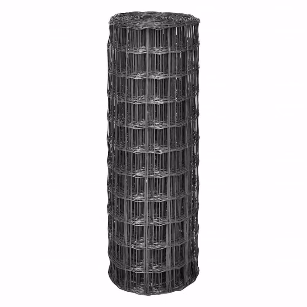 Berkfield Home Beautiful Euro Fence Steel PVC Coated Grey 25 x 0.8 m – 3