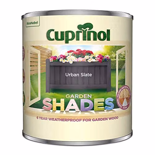 Cuprinol Garden Shades Exterior Woodcare, Urban Slate Grey, 1 Litre – 2