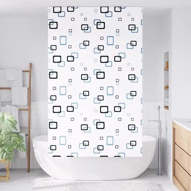 Berkfield Home White Opaque Shower Roller Blind, W/H: 140 x 240 cm