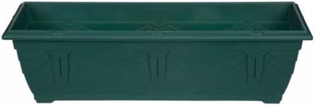 Whitefurze Slim Venetian Window Box Planter, Green