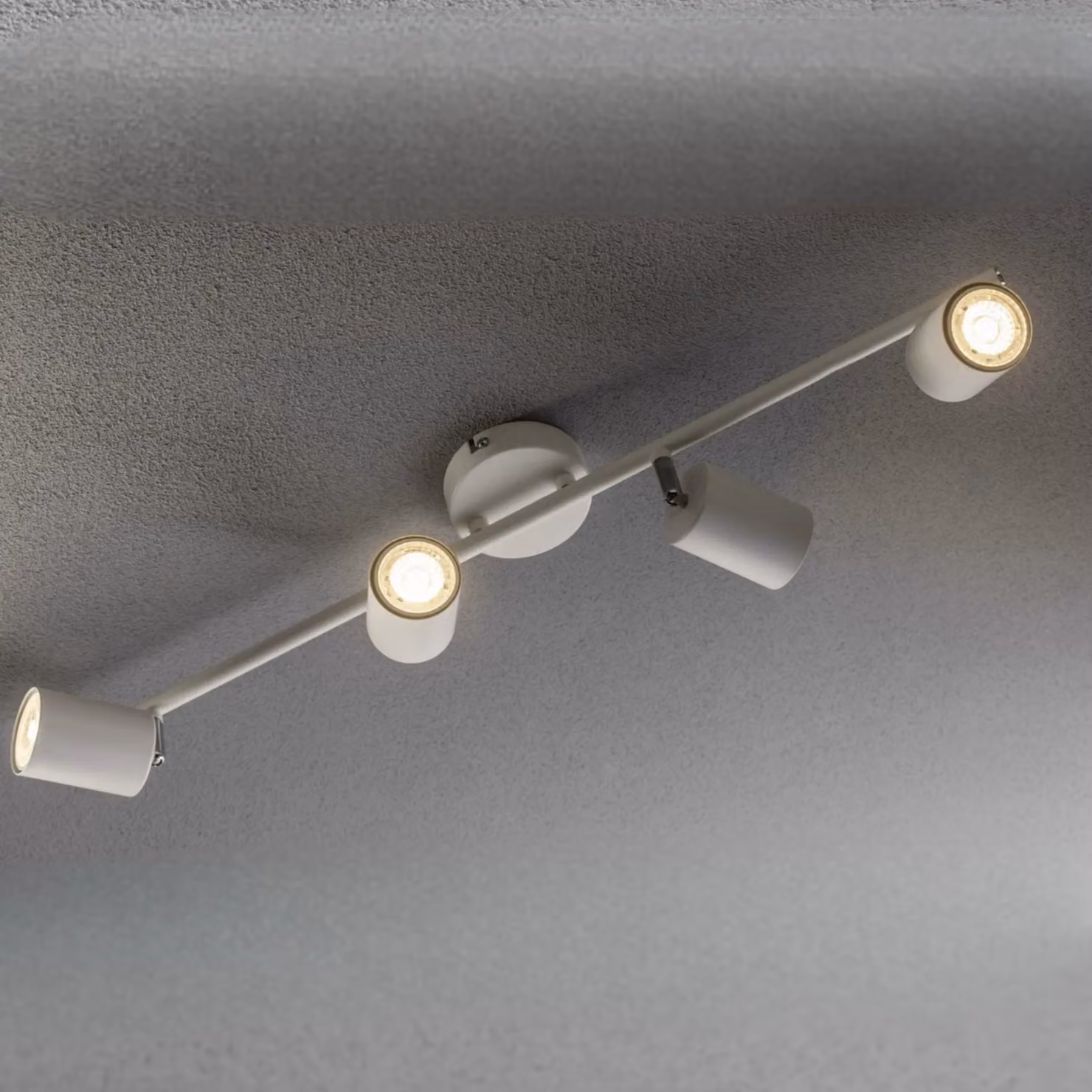 CGC Lighting Jack White Four Head Adjustable GU10 Ceiling Spot Bar Light W/D/H: 65 x 16.5 x 16.5 cm – 2