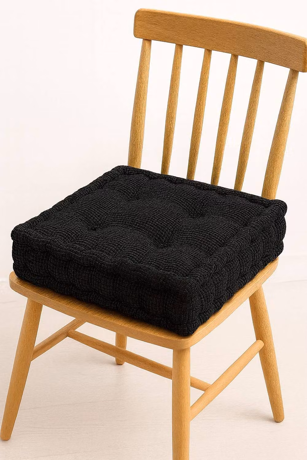 Homes-Linen Square Fleece Booster Seat Pad in Black, W/D/H: 45 x 45 x 1 cm – 2