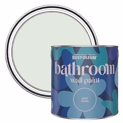 Rust-Oleum Matt Green Water-Based Bathroom Wall and Ceiling Paint, 2.5L