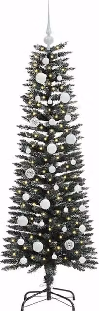 Berkfield Home Elegant Green Artificial Christmas Tree with Stand, H 120 x W 40.5 x D 40.5 cm