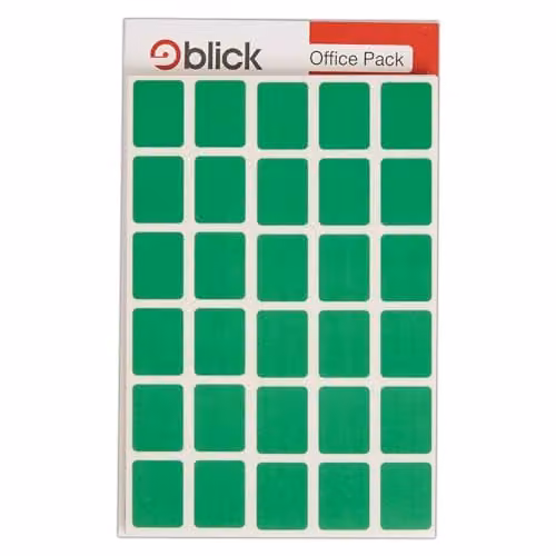 Blick Green Self Adhesive Rectangular Paper Labels, 19mm x 25mm, 960 Pack