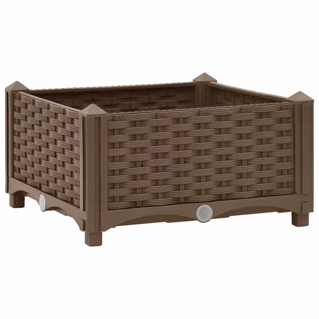 Berkfield Home Brown Polypropylene Raised Bed W/D/H: 40 x 40 x 23 cm – 2