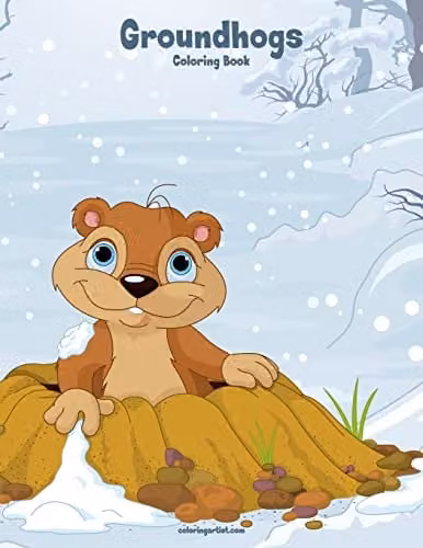 Groundhogs Coloring Book 1: Volume 1 Multicolour Childrens Paper Book by Createspace
