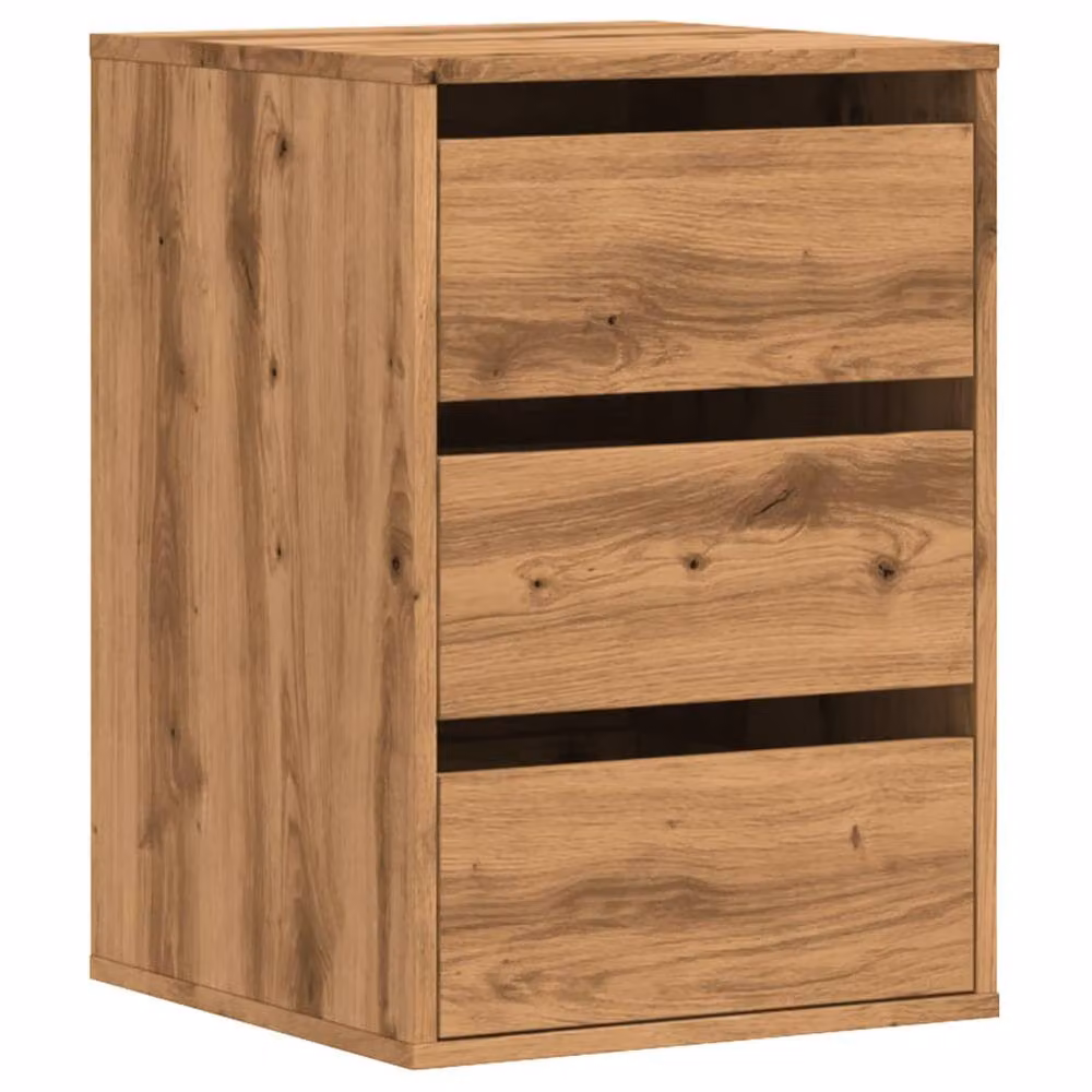 Berkfield Home Corner Chest of Drawers in Artisan Oak Brown, W/D/H: 40 x 41 x 58 cm – 2