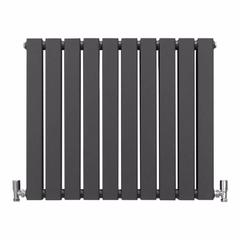 Monstershop Designer Flat Panel Steel Radiator in Anthracite Grey, W: 60.0 cm, H: 70.0 cm – 2