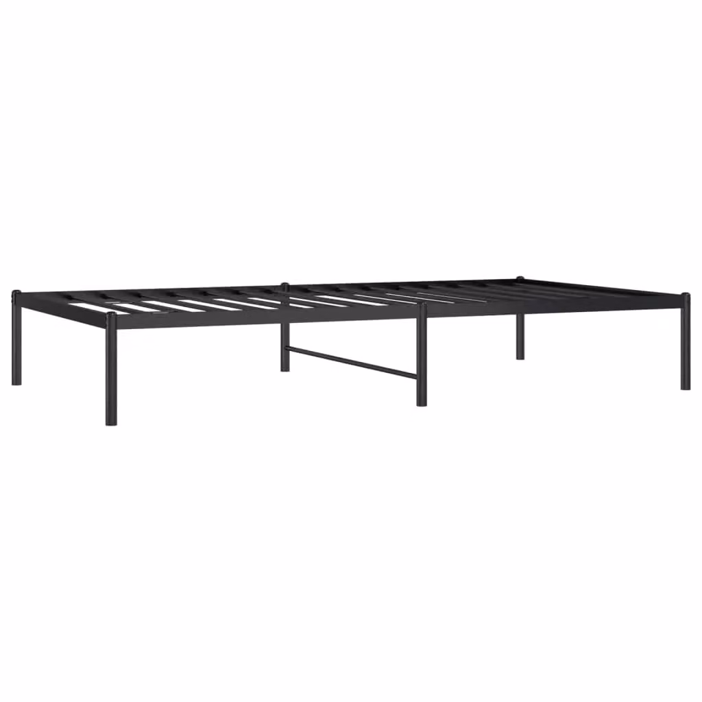 Berkfield Home Classic Metal Bed Frame, Black, W/D/H: 100 x 190 cm – 2