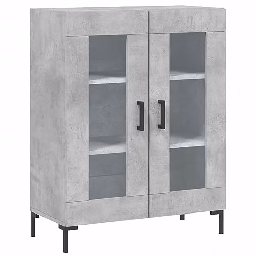 vidaXL Modern Sideboard in Grey, W/D/H: 69.5 x 34 x 90 cm