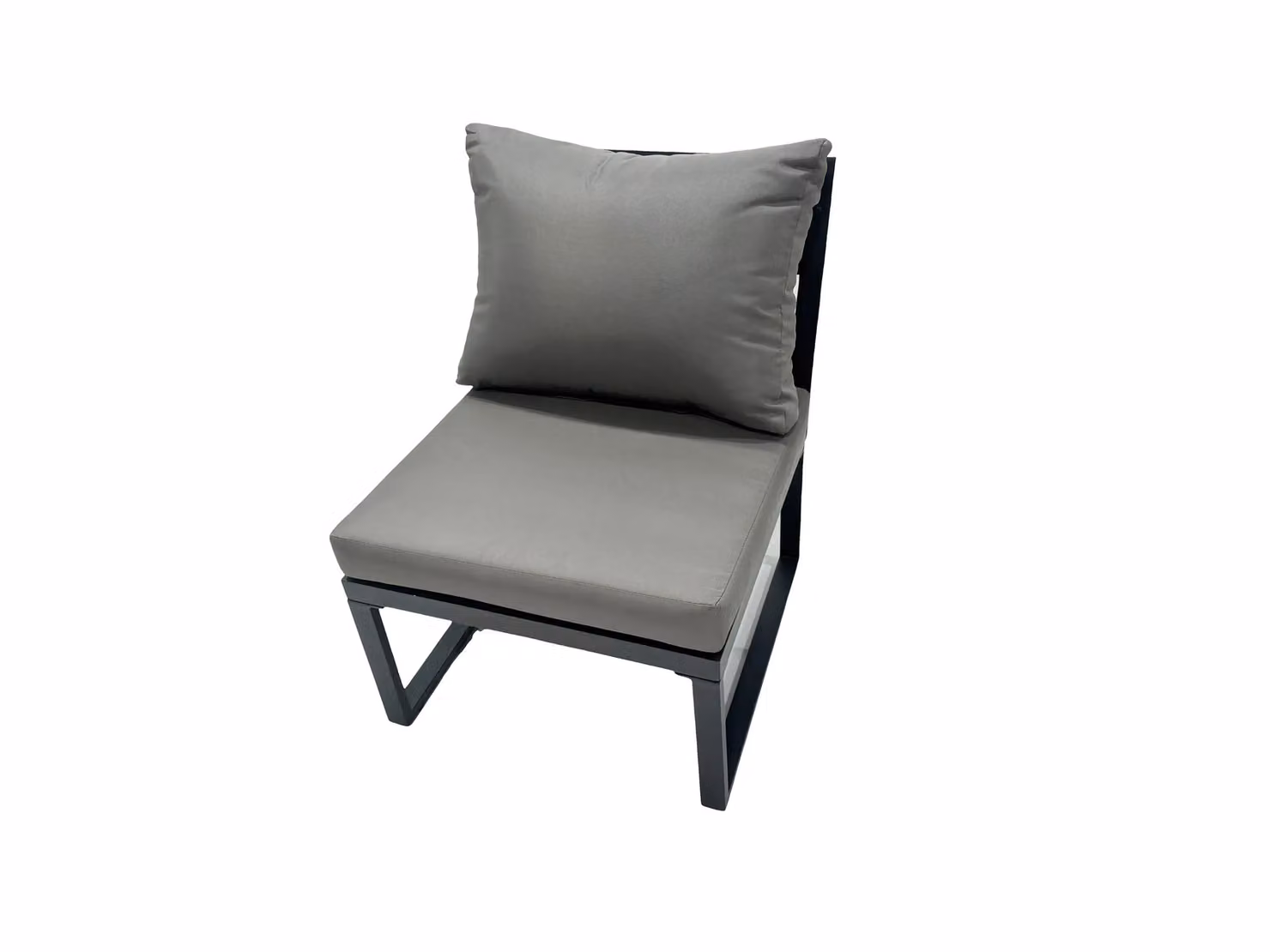 Fimous 12 Seater Aluminium Garden Furniture Set with Gas Fire Pit Dining Table and 3 Chairs in Dark Grey