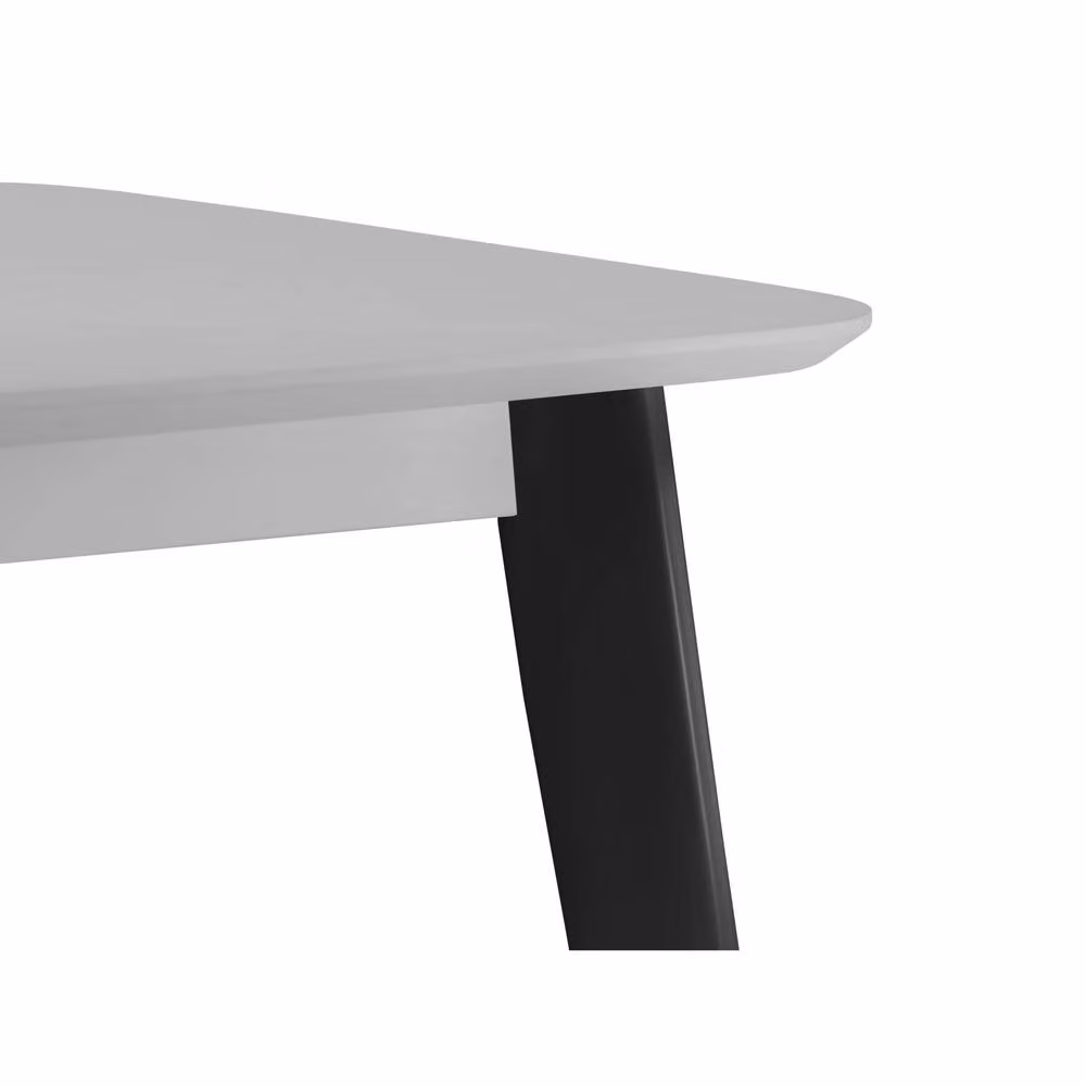Cheshire Premium Casa Rectangular Dining Table in Grey and Black, W: 80 cm, D: 80 cm, H: 75 cm – 3