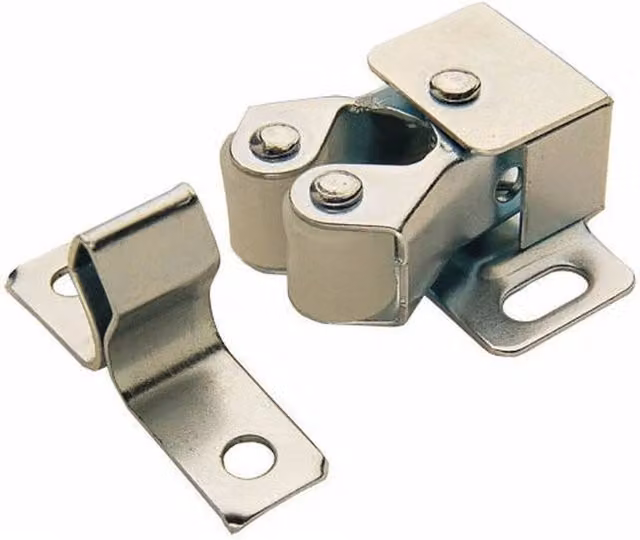 SPETLEK 6 Pack Silver Nickel Plated Roller Catch Cupboard Cabinet Door Latch
