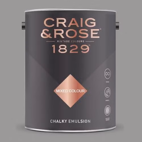 Craig & Rose 1829 Dundas Chalky Matt Emulsion Paint, Water Based, 5 l