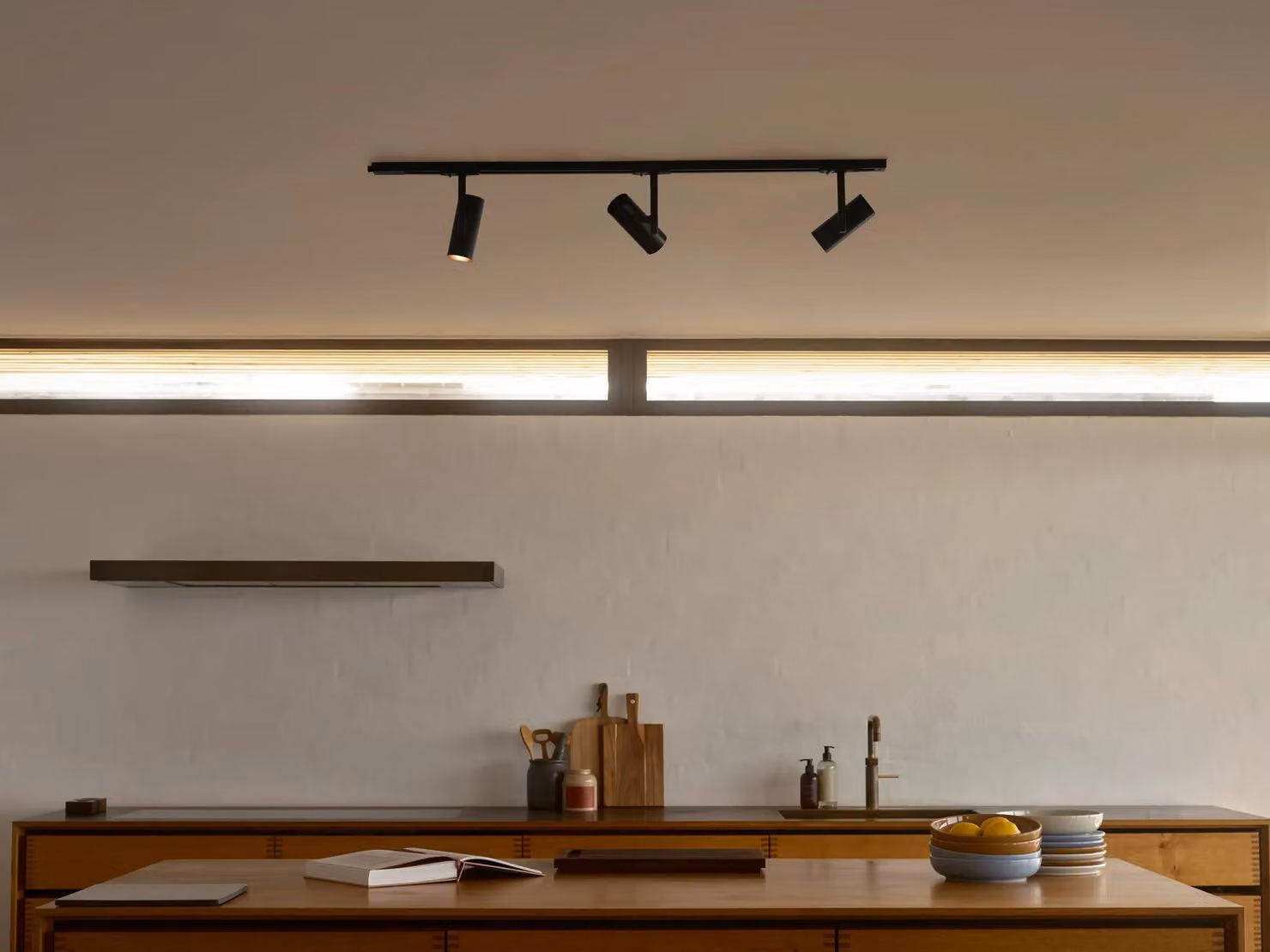 Nordlux Jerome Minimalist Black Metal Kitchen Rail GU10 Mains – 3