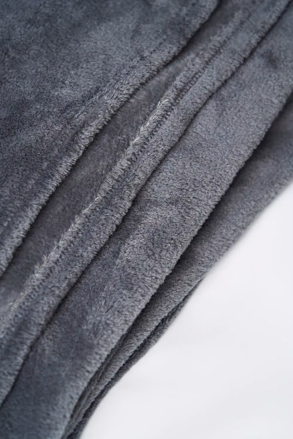 BHS Microfleece Throw in Anthracite Grey, W: 140 cm, D: 180 cm – 3