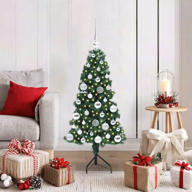 Berkfield Home Green Freestanding Artificial Christmas Tree, Height: 120 cm – 1