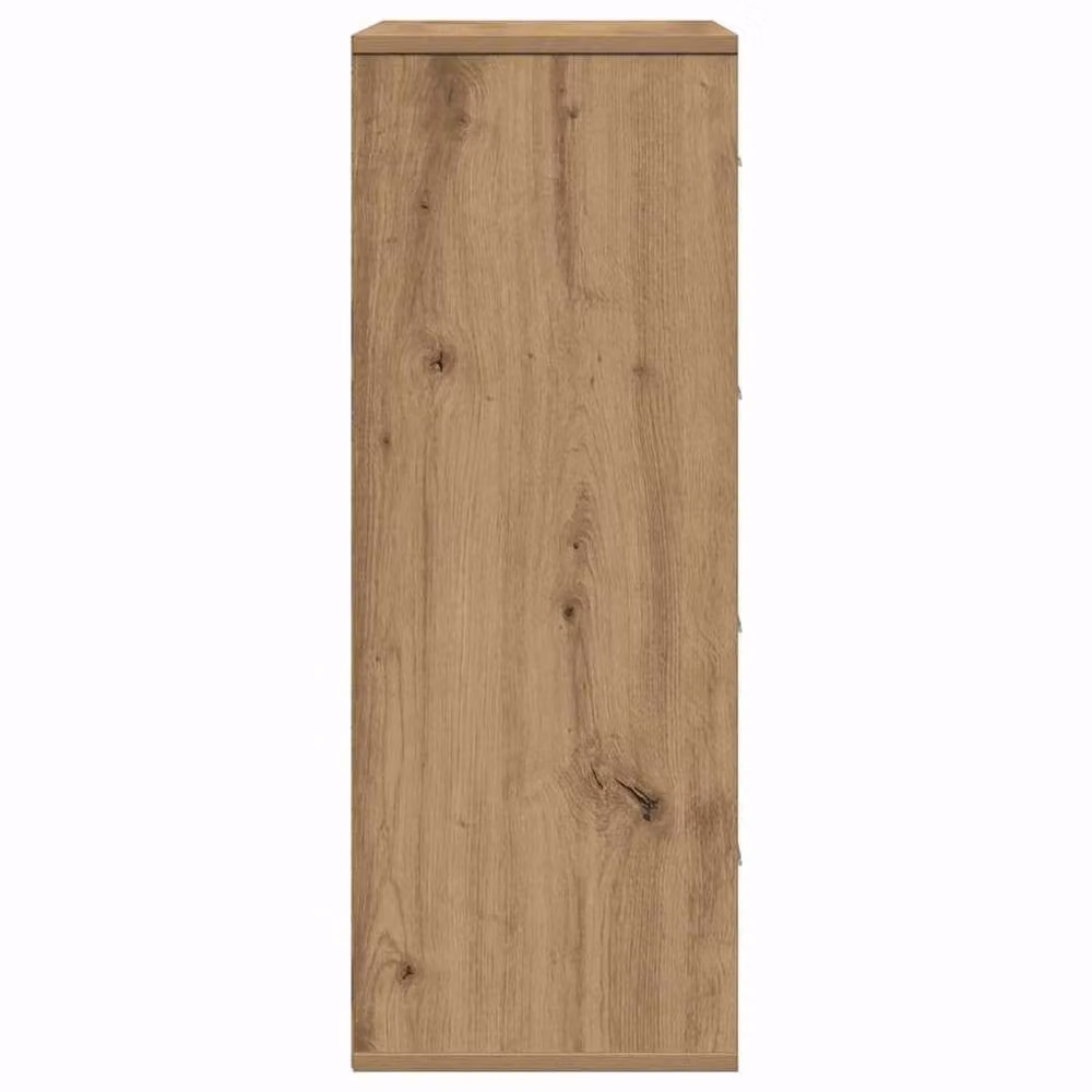 Berkfield Home Artisan Oak Sideboard in Brown, W/D/H: 60 x 31 x 84 cm