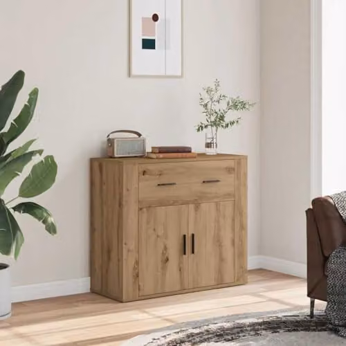 vidaXL Artisan Oak Sideboard and Storage Cabinet in Brown – 2