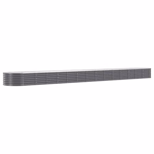 vidaXL Galvanised Steel Raised Bed in Anthracite, W/D/H: 178.56 x 80 x 36 cm – 1