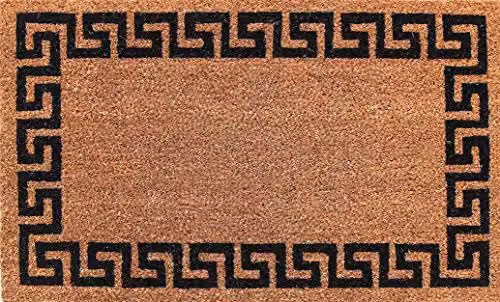 Coco&Coir Aztec Wall Natural Coir Indoor Door Mat with Non-Slip Backing, W/D: 45 x 75 cm – 1