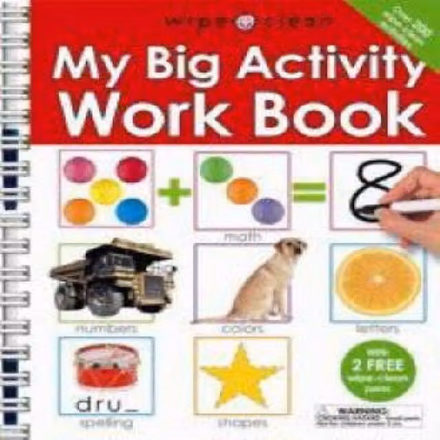 Priddy Books My Big Activity Workbook Multicolour Spiral Bound