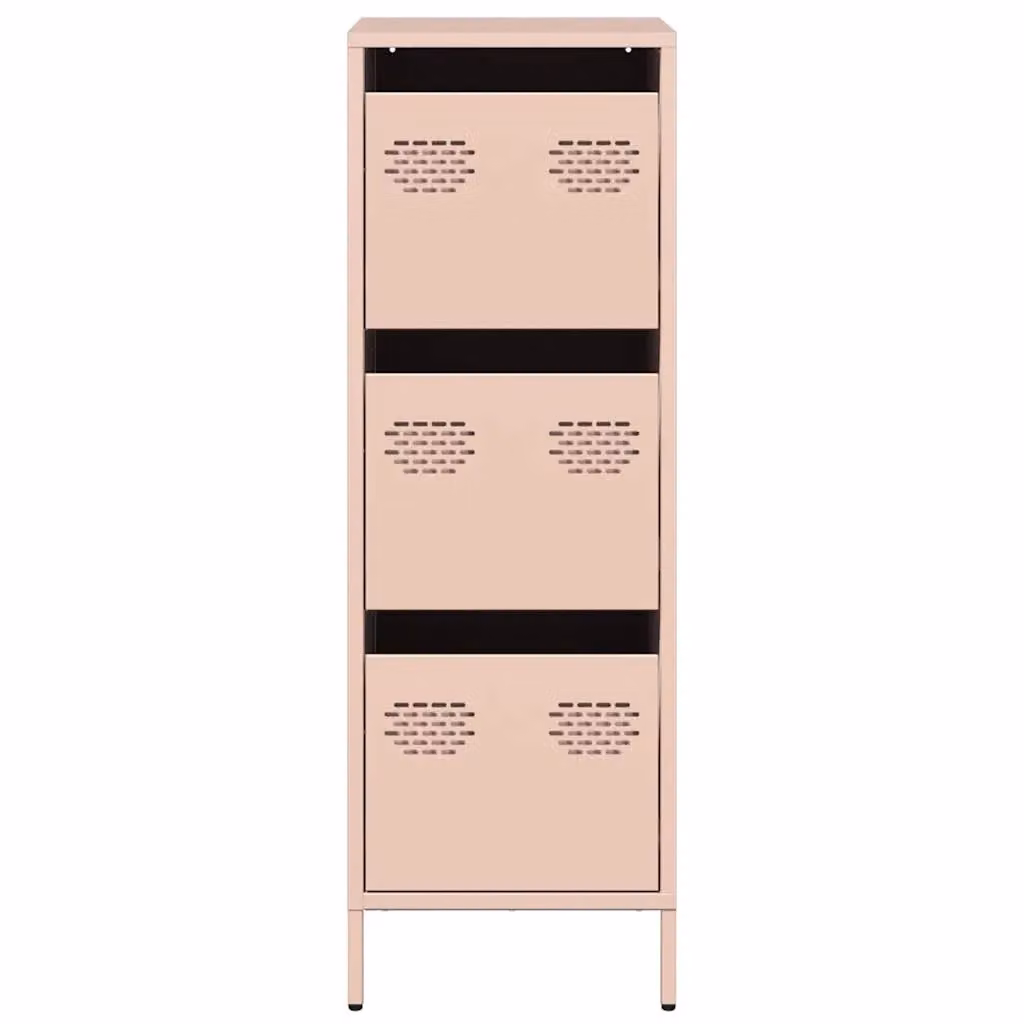 Berkfield Home Pink Steel Highboard, W/D/H: 39 x 35 x 103.5 cm – 2