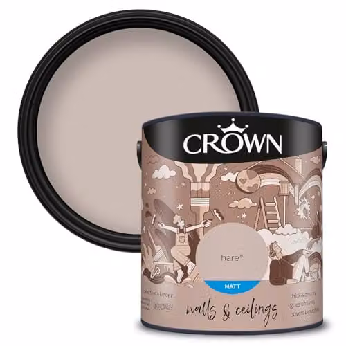 Crown Core Emulsion Matt Dispersion Paint in Beige, 2.5 l – 1