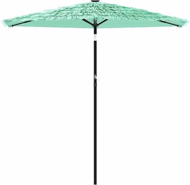 Berkfield Home Durable Green Garden Parasol with Steel Pole, W/D/H: 268 x 268 x 226 cm